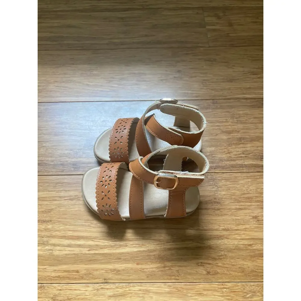 Sugar Little Girl Brown Sandals, Size 5